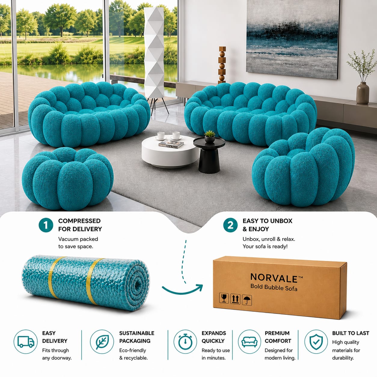 Norvale™ Instant Lounge Sofa